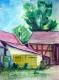Gutshof Longerich 2 - Ondrej Malis - Aquarell auf Papier - Landschaft - Gutshof Longerich 2 - Ondrej Malis - Aquarell auf Papier - Landschaft -