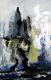 Berge im Dunst - Annette Preuss - Acryl-Mischtechnik auf - Berge - Expressionismus Berge im Dunst - Annette Preuss - Acryl-Mischtechnik auf - Berge - Expressionismus