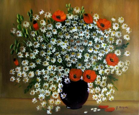 ---Bouquet of camomile and poppies - Gala Bogiel - Array auf Array - Array - Array ---Bouquet of camomile and poppies - Gala Bogiel - Array auf Array - Array - Array