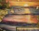 Weltenmeere Morgen und Abend - Edda Felmy - Acryl-Aquarell-Mischtechnik auf Nessel - Meer - Weltenmeere Morgen und Abend - Edda Felmy - Acryl-Aquarell-Mischtechnik auf Nessel - Meer -