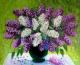 ---Lilac Bouquet - Gala Bogiel - Ãl auf Leinwand - Blumen - Impressionismus ---Lilac Bouquet - Gala Bogiel - Ãl auf Leinwand - Blumen - Impressionismus