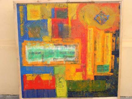 URBANITÄT Acrylfarben auf Karton, Netz, 100 cm x - Robert Motter - auf - Array - URBANITÄT Acrylfarben auf Karton, Netz, 100 cm x - Robert Motter - auf - Array -