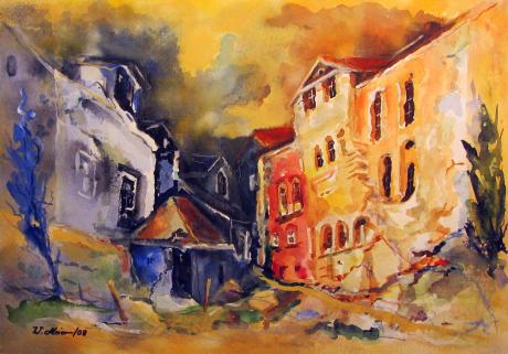 Häuserfront (2008) - Werner Meier - Array auf Array - Array - Häuserfront (2008) - Werner Meier - Array auf Array - Array -