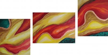 Tryptichon Kupferkurve - Martina Fliegner - Array auf Array - Array - Array Tryptichon Kupferkurve - Martina Fliegner - Array auf Array - Array - Array