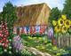 ---Alte Hütte - Gala Bogiel - Ãl auf Leinwand - Garten-Stimmungen - Gegenständlich ---Alte Hütte - Gala Bogiel - Ãl auf Leinwand - Garten-Stimmungen - Gegenständlich