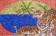 Zwei Tigern am Meer - Alexander Schmidt - auf Karton-Metall-Pappe - Raubkatzen-Küste-Himmel-Meer-Sommer - Zwei Tigern am Meer - Alexander Schmidt - auf Karton-Metall-Pappe - Raubkatzen-Küste-Himmel-Meer-Sommer -