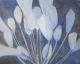 ---Blau Weià - Alexandra Ludolph - Acryl auf Leinwand - Blumen - Abstrakt ---Blau Weià - Alexandra Ludolph - Acryl auf Leinwand - Blumen - Abstrakt