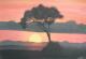Sonnenaufgang in Kenia - Barbara Lohninger - Acryl auf Papier - Himmel-Sommer-Sonne - Sonnenaufgang in Kenia - Barbara Lohninger - Acryl auf Papier - Himmel-Sommer-Sonne -