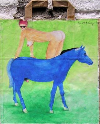 Die blaue Reiterin - Marcel Schlesinger - Array auf Array - Array - Die blaue Reiterin - Marcel Schlesinger - Array auf Array - Array -