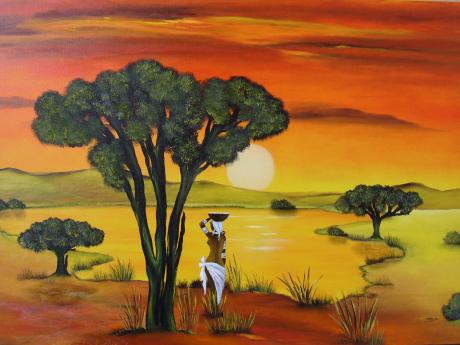 Afrika III--- - Edith Merkelbach-Gilgen - auf - Array - Afrika III--- - Edith Merkelbach-Gilgen - auf - Array -