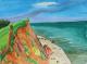Steilküste 2 - Egon Rathke - Aquarell auf - Botanik-Küste-Wasser - Steilküste 2 - Egon Rathke - Aquarell auf - Botanik-Küste-Wasser -