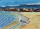 Steinmole - Egon Rathke - Aquarell auf - Küste-Wasser - Steinmole - Egon Rathke - Aquarell auf - Küste-Wasser -