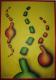Gedanken - Asta Lessmann - Acryl-Airbrush auf Papier - - Abstrakt Gedanken - Asta Lessmann - Acryl-Airbrush auf Papier - - Abstrakt