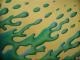 Grüner Fleck auf - Asta Lessmann - Acryl-Airbrush auf Papier - - Abstrakt Grüner Fleck auf - Asta Lessmann - Acryl-Airbrush auf Papier - - Abstrakt