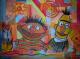 Ernie und Bert - Kathrin Knobelsdorf - Acryl auf Leinwand -  - 