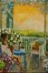 ---Morgens auf der Veranda - Sabine Lorenz - Ãl auf Leinwand - Menschen-Garten-Morgen - Impressionismus ---Morgens auf der Veranda - Sabine Lorenz - Ãl auf Leinwand - Menschen-Garten-Morgen - Impressionismus