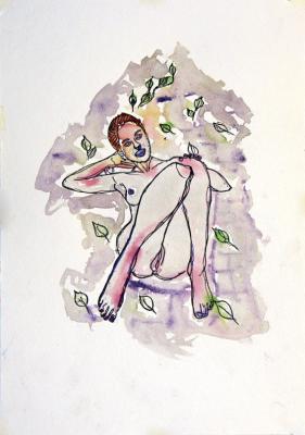 Zeichnung Nude 35 (Aquarellpapier, Tusche, 24x34) - Wolfgang Bretschneider - Array auf - Array - Array Zeichnung Nude 35 (Aquarellpapier, Tusche, 24x34) - Wolfgang Bretschneider - Array auf - Array - Array