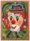 Grüner Clown (Acryl on Canvas; 36x48) - Wolfgang Bretschneider - Acryl-Mischtechnik auf Leinwand - Fantastisch-FürKinder-Humor-Gesichter - Naiv-Surrealismus Grüner Clown (Acryl on Canvas; 36x48) - Wolfgang Bretschneider - Acryl-Mischtechnik auf Leinwand - Fantastisch-FürKinder-Humor-Gesichter - Naiv-Surrealismus