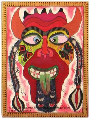 Alp Clown (Acryl on Canvas; 36x48) - Wolfgang Bretschneider - Array auf Array - Array - Array Alp Clown (Acryl on Canvas; 36x48) - Wolfgang Bretschneider - Array auf Array - Array - Array