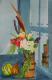 Blumen Gesteck im Schloà Schönhagen - Egon Rathke - Aquarell auf - Fantastisch-Rosen-Stillleben - Blumen Gesteck im Schloà Schönhagen - Egon Rathke - Aquarell auf - Fantastisch-Rosen-Stillleben -