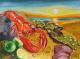 Stilleben mit Hummer - Egon Rathke - Aquarell auf - Fantastisch-Natur-Stillleben-Abend - Stilleben mit Hummer - Egon Rathke - Aquarell auf - Fantastisch-Natur-Stillleben-Abend -