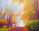 Herbstwald - Rolf Lieser - Ãl auf Leinwand - Wald - Impressionismus Herbstwald - Rolf Lieser - Ãl auf Leinwand - Wald - Impressionismus