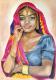 Indian Woman - Rebecca Tecla - Ãl auf Leinwand - Frauen - Indian Woman - Rebecca Tecla - Ãl auf Leinwand - Frauen -