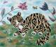 Märkischer Tiger - Markus Johne - Ãl auf Leinwand - Katzen - Naiv Märkischer Tiger - Markus Johne - Ãl auf Leinwand - Katzen - Naiv