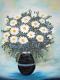 MargaritenstrauÃ--- - Edith Merkelbach-Gilgen - Ãl auf Leinwand - Blumen-Stillleben - Realismus MargaritenstrauÃ--- - Edith Merkelbach-Gilgen - Ãl auf Leinwand - Blumen-Stillleben - Realismus