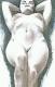 FRAUENAKT-13 - NN WELT - Kohle-Tinte-Tusche auf - weiblich - FRAUENAKT-13 - NN WELT - Kohle-Tinte-Tusche auf - weiblich -