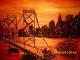 ---Bay Bridge - Anne Böling - auf Leinwand - Landschaft-Sonstiges - ---Bay Bridge - Anne Böling - auf Leinwand - Landschaft-Sonstiges -
