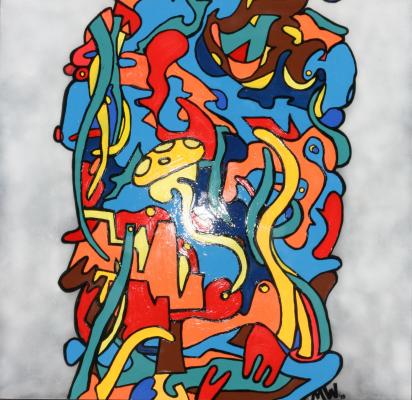 Deep Ocean Blue 01 (Lack auf Plexiglas) - Helene + Mario Wohlfahrt - Array auf - Array - Array Deep Ocean Blue 01 (Lack auf Plexiglas) - Helene + Mario Wohlfahrt - Array auf - Array - Array