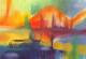 Horizont - Astrid Krömer - Ãl auf Papier - Abstrakt-Landschaft-Stimmungen - Abstrakt Horizont - Astrid Krömer - Ãl auf Papier - Abstrakt-Landschaft-Stimmungen - Abstrakt