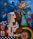 Das sechste Universum - Maria Voican - Acryl auf Leinwand-Seide - Abstrakt-Fantastisch-Mystik - Abstrakt-Expressionismus-Impressionismus-Symbolismus Das sechste Universum - Maria Voican - Acryl auf Leinwand-Seide - Abstrakt-Fantastisch-Mystik - Abstrakt-Expressionismus-Impressionismus-Symbolismus