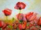 Das Mohnfeld - Max Braun - Aquarell auf Papier - Mohn-Wiese-Eifersucht-Einsamkeit-Hitze-Liebe-Stärke-Sommer - Impressionismus Das Mohnfeld - Max Braun - Aquarell auf Papier - Mohn-Wiese-Eifersucht-Einsamkeit-Hitze-Liebe-Stärke-Sommer - Impressionismus