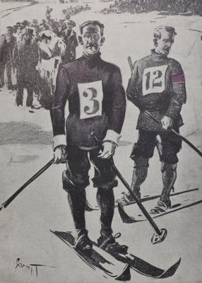 Skifahrer - alter Stich - Wolfgang Deike STICHE.biz - Array auf - Array - Skifahrer - alter Stich - Wolfgang Deike STICHE.biz - Array auf - Array -