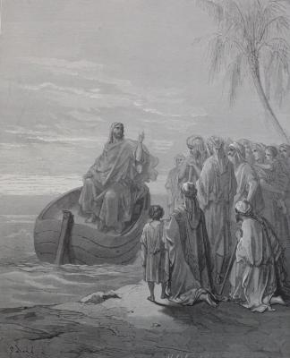 Jesus predigt auf dem galiläischen See - Wolfgang Deike STICHE.biz - Array auf - Array - Jesus predigt auf dem galiläischen See - Wolfgang Deike STICHE.biz - Array auf - Array -