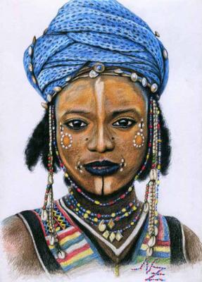Young Wodaabe Man - Nicole Zeug - Array auf - Array - Young Wodaabe Man - Nicole Zeug - Array auf - Array -