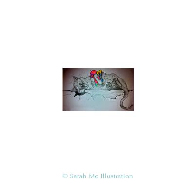 Katze mit Gary - Sarah Mo Illustration - Array auf Array - Array - Array Katze mit Gary - Sarah Mo Illustration - Array auf Array - Array - Array