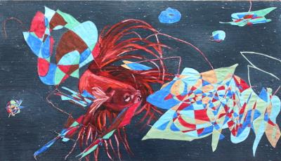 Lampionfisch und Roter Betta - Daniela Neumann - Array auf Array - Array - Array Lampionfisch und Roter Betta - Daniela Neumann - Array auf Array - Array - Array