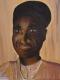 --afrikanischer Priester- - Cornelie Aboughalma - Ãl auf Leinwand - Reisen-Gesichter-Männer - --afrikanischer Priester- - Cornelie Aboughalma - Ãl auf Leinwand - Reisen-Gesichter-Männer -
