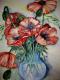 Mohnblumen - Helen Lang - Aquarell auf Papier - - Mohnblumen - Helen Lang - Aquarell auf Papier - -