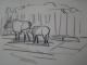 2 Tiere - Sylvia Rudolph - Bleistift auf - Wildtiere - 2 Tiere - Sylvia Rudolph - Bleistift auf - Wildtiere -