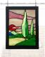 Sonnenbäume - M.N. Braun - Glasmalerei auf - See-Wald-Wolken - Sonnenbäume - M.N. Braun - Glasmalerei auf - See-Wald-Wolken -