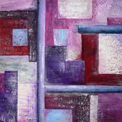 Violett Quadrat Modern Art Nr. 230 - Ina Linden - auf - Array - Array Violett Quadrat Modern Art Nr. 230 - Ina Linden - auf - Array - Array