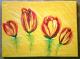 Tulpen abstrakt - Leandra Born - Acryl auf Leinwand - Blumen - Tulpen abstrakt - Leandra Born - Acryl auf Leinwand - Blumen -
