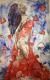 Frau mit Quallen - Katharina Baumann - Acryl auf Leinwand - weiblich - Frau mit Quallen - Katharina Baumann - Acryl auf Leinwand - weiblich -