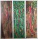 Chilis - Katharina Baumann - Acryl auf Leinwand - Blumen - Chilis - Katharina Baumann - Acryl auf Leinwand - Blumen -