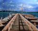 Segelboote - Katharina Baumann - Acryl auf Leinwand - Landschaft - Segelboote - Katharina Baumann - Acryl auf Leinwand - Landschaft -
