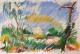 Am alten Schleusenbecken - Wolfgang Wähnelt - Pastell auf Karton - Landschaft - Am alten Schleusenbecken - Wolfgang Wähnelt - Pastell auf Karton - Landschaft -